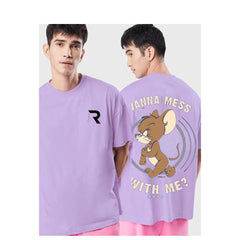 Wanna Mess With Me Voilet Design - Tshirt